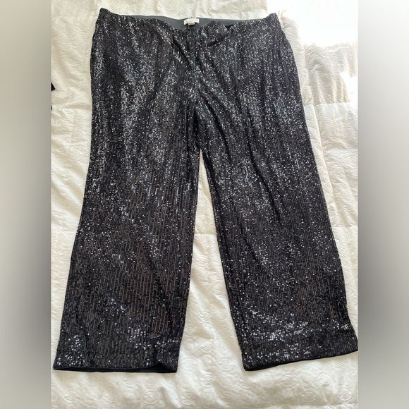 NWT: glamorous Black Sequin Women's Pants size 4XL - Picture 1 of 11